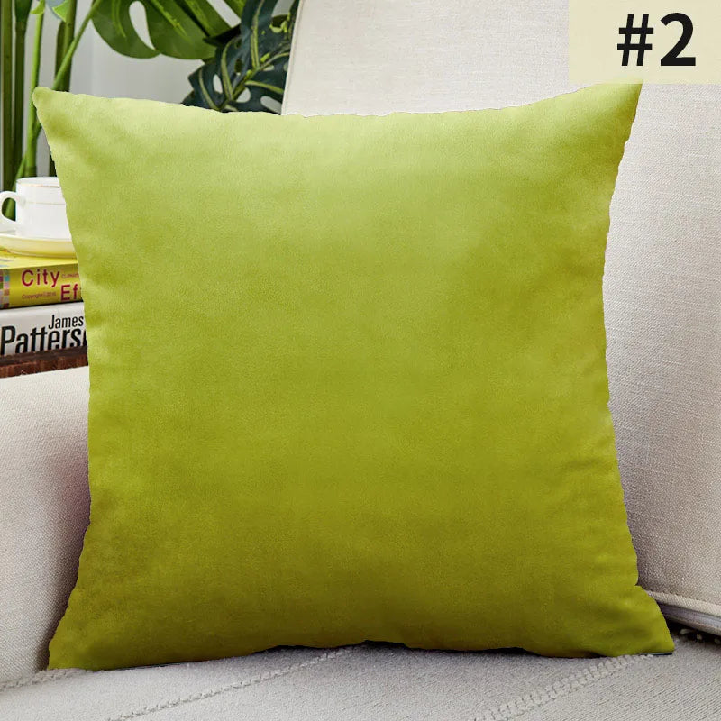 Velvet Cushion Cover Solid Color Throw Pillow Covers for Living Room Sofa Decorative Pillow Home Decor Pillowcase